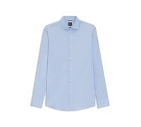 BOSS Chemise Slim Fit en popeline de coton mélangé facile à repasser - Style P-HANK-spread-C1-222, 50479915 bleu clair 45A