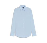 Hugo Boss Chemise H-Hank Kent Slim Fit popeline coton stretch manches longues Bleu 41 Homme