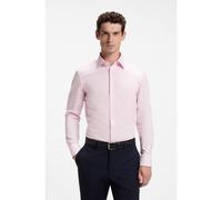 BOSS Chemise Slim Fit en popeline de coton stretch facile à repasser - Style H-HANK-kent-C1-214, 50469345 Rose clair 44