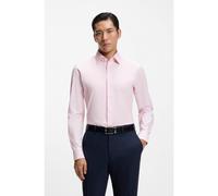 BOSS Chemise Slim Fit en popeline de coton stretch facile à repasser - Style H-HANK-kent-C1-214, 50469345 Rose clair 41
