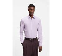 BOSS Chemise Slim Fit en popeline de coton stretch facile à repasser - Style H-HANK-kent-C1-214, 50469345 Violet clair 44