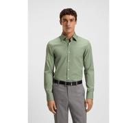 BOSS Chemise Slim Fit en popeline de coton stretch facile à repasser - Style H-HANK-kent-C1-214, 50469345 Chaux 39
