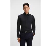 BOSS Chemise Slim Fit en popeline de coton stretch facile à repasser - Style H-HANK-kent-C1-214, 50469345 Bleu foncé 43L