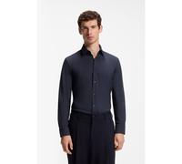 BOSS Chemise Slim Fit en jersey stretch performant - Style P-HANK-S-K-261, 50555747 Bleu foncé 42