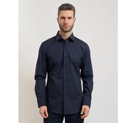 BOSS Chemise Slim en popeline de coton stretch facile à repasser - Style H-HANK-K-C3-261, 50555668 Bleu foncé 39