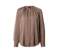 BOSS Chemisier en soie stretch avec détails froncés - Style Banorah, 50571073 Marron 36