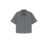 BOSS Chemisier court en laine vierge chinée - Style Bulera, 50541991 Gris 44