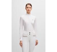 BOSS Chemisier de concours pour l’équitation en tissu extensible - Style EMMA SHOW BLOUSE, B5W0401 Blanc L