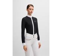 BOSS Chemisier de concours pour l’équitation en tissu extensible - Style EMMA SHOW BLOUSE, B5W0401 Noir XL