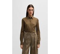 BOSS Chemisier Extra Slim en jersey de coton - Style Birdie_Tuesday, 50531518 Kaki 36