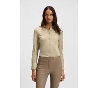 BOSS Chemisier Extra Slim en jersey de coton - Style Bronta_Tuesday, 50543691 Beige clair 44