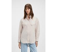 BOSS Chemisier Oversize en coton à rayures - Style C_Bostaffa_1, 50543554 Beige clair 40