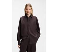 BOSS Chemisier Oversize en coton - Style Saturday_1, 50543800 Marron foncé 42