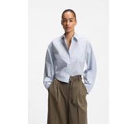 BOSS Chemisier Oversize en popeline de coton - Style C_Boskota-1, 50566871 bleu clair 38