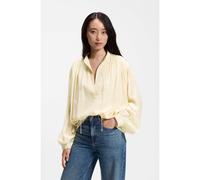 BOSS Chemisier Oversize en tissu léger orné de détails froncés - Style C_Bellis, 50568189 Jaune clair 40