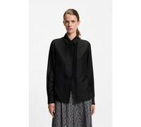 BOSS Chemisier Regular à plis nervurés façon smoking - Style Bisina_Wednesday, 50548399 Noir 46