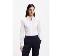 BOSS Chemisier Regular en coton mélangé - Style Bashinah, 50499433 Blanc 38