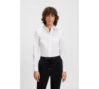 BOSS Chemisier Regular en coton mélangé - Style Bashinah, 50499433 Blanc 40