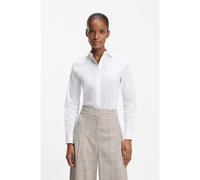 BOSS Chemisier Regular en coton mélangé - Style Bashinah, 50499433 Blanc 46