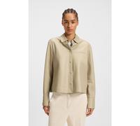 BOSS Chemisier Regular en cuir nappa - Style Suri, 50548513 Beige clair 38