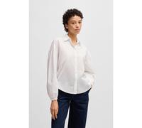 BOSS Chemisier Regular en popeline de coton avec col en pointes - Style C_Barby-1, 50538846 Blanc S