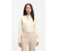 BOSS Chemisier Regular en popeline de coton avec patte de boutonnage invisible - Style Bertyna_Monday, 50543684 Jaune clair 48