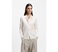 BOSS Chemisier Regular en satin de soie stretch - Style Bonya, 50557203 Naturel 42
