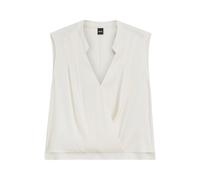 BOSS Chemisier Regular en soie stretch - Style Basina, 50548238 Blanc 44