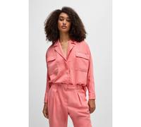 BOSS Chemisier Regular en toile douce avec poches poitrine - Style C_Bija, 50518815 Rose clair 36
