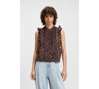 BOSS Chemisier Regular plissé en voile de coton imprimé - Style C_Bantiana, 50540798 Fantaisie 42