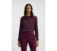 BOSS Chemisier Regular sans col en soie stretch - Style Banorah, 50538481 Violet foncé 46
