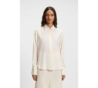 BOSS Chemisier Relaxed en soie lavée au sable - Style BinaliaTI_Friday, 50551961 Naturel 46