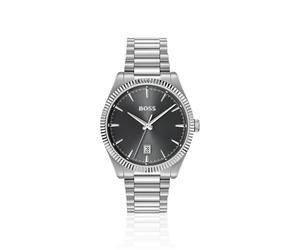 BOSS Cheswick Montre en acier inoxydable à lunette cannelée - Style CHESWICK, 58733267 Couleur argentée pcs.