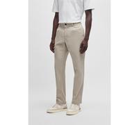 BOSS Chino à pinces en coton stretch façonné - Style Chino-Pleated, 50529308 Beige clair 34/34