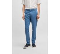 BOSS Chino Slim en gabardine de coton stretch - Style Kaito1, 50487966 bleu clair 27