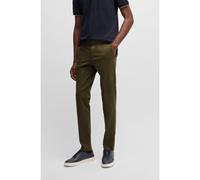BOSS Chino Slim en gabardine de coton stretch - Style Kaito1, 50487966 Olive 48