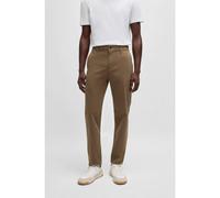 BOSS Chino Tapered en satin de coton stretch - Style Chino_tapered, 50510917 Brun chiné 31/34