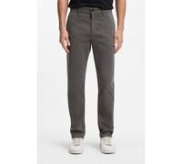 BOSS Chino Tapered en satin de coton stretch - Style Chino_tapered, 50510917 Gris sombre 30/32