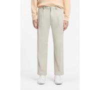 BOSS Chinos en coton mélangé avec pinces et poche plaquée - Style Chino_Straight_PL1, 50568164 Beige clair 30/32