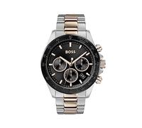 BOSS Chronograph Quarz Uhr für Herren Kollektion Hero mit Zweifarbiges Edelstahlarmband - 1513757