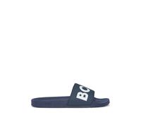 Hugo Boss Mules Aryeh 10251721, confectionnées en Italie, grand logo, Bleu EU 41 Homme