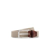 BOSS Ceinture 'Clorio' beige / marron / argent, Taille 90