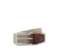 BOSS Ceinture 'Clorio' beige / marron / argent, Taille 90