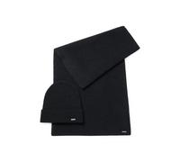 BOSS Coffret cadeau avec bonnet et écharpe effet brillant - Style Linia_set, 50502563 Noir pcs.