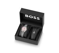 BOSS Coffret cadeau avec montre et bracelet à strass - Style GRACEFUL PRECIOUS GIFTSET, 58565102 Couleur argentée pcs.