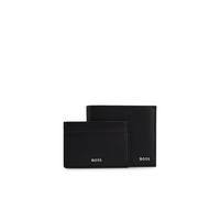 BOSS Coffret cadeau avec portefeuille et porte-cartes en cuir - Style GBBM_4cc&cardcase, 50552878 Noir pcs.