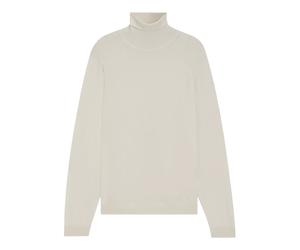 Boss - Col roulés - Homme - Pulls - Blanc - Taille: M