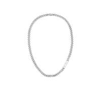 BOSS Collier argenté avec chaine à maillons arrondis et maillon logoté - Style KASSY, HB1580769 Couleur argentée pcs.