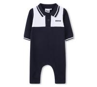 Boss - Combinaison Col Polo - Bleu Cargo - Garçon - 9 Mois