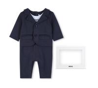 Boss - Combinaison De Cérémonie - Bleu Cargo - Garçon - 9 Mois